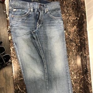 Men’s silver brand jeans